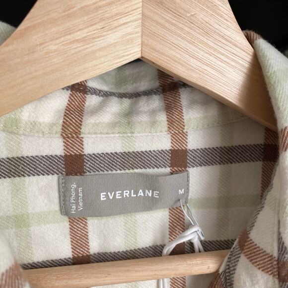 NWT Everlane Boxy Fit Flannel Button Down Shirt - Picture 5 of 6